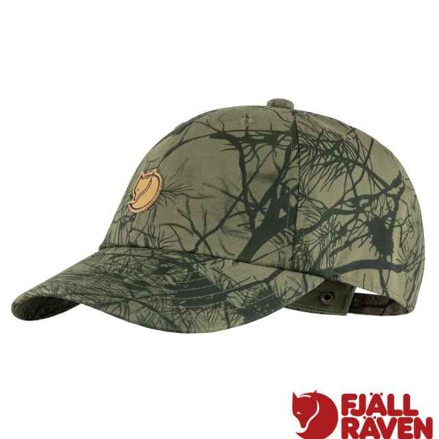 【Fjallraven 小狐狸】Lappland Camo Cap 防曬透氣棒球帽 /77407-626 綠迷彩✿30E010